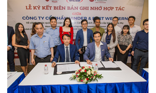 LỄ KÝ KẾT BIÊN BẢN GHI NHỚ HỢP TÁC GIỮA CÔNG TY CỔ PHẦN VINDEB BEST WESTERN