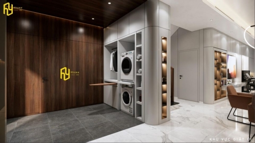 Phòng giặt thông minh giúp sắp xếp bố cục không gian tốt hơn