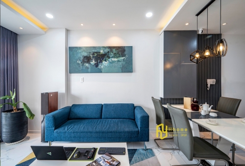 Làm mới phong cách với bức tường màu xanh mạnh mẽ cá tính