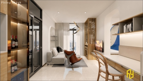 Để không bị “quá tải” trong trang trí phòng khách phong cách hiện đại