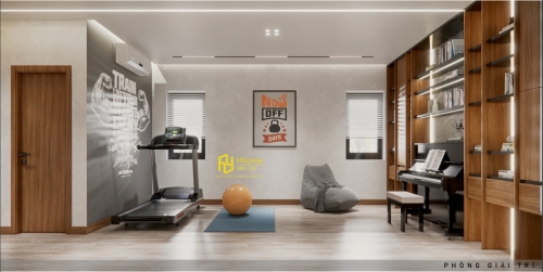 Không gian luyện tập kết hợp giải trí tại nhà
