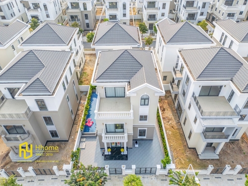 Chiêm ngưỡng những hình ảnh trên cao và hồ bơi từ dự án biệt thự AquaCity